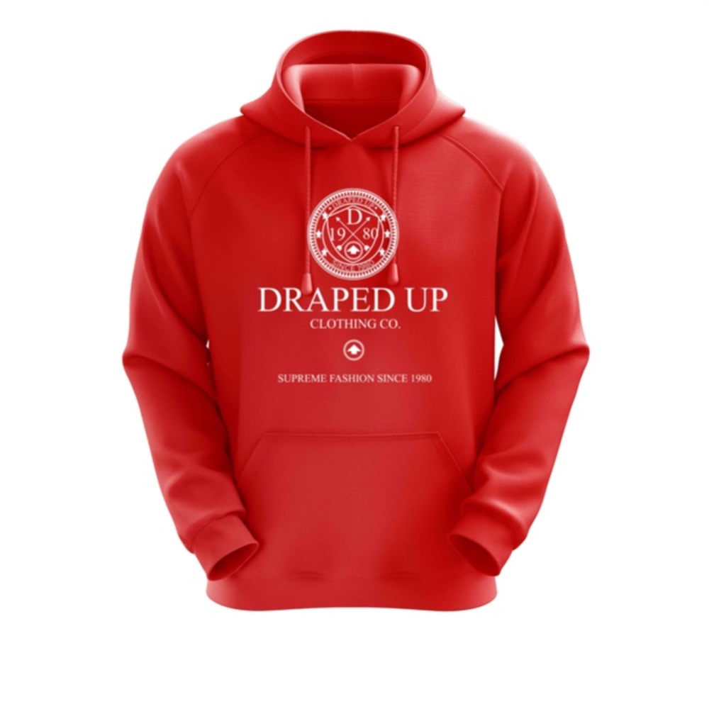 Red men’s hoodie